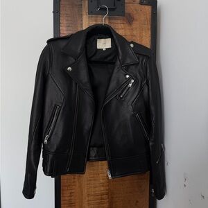 IRO Black Leather Jacket